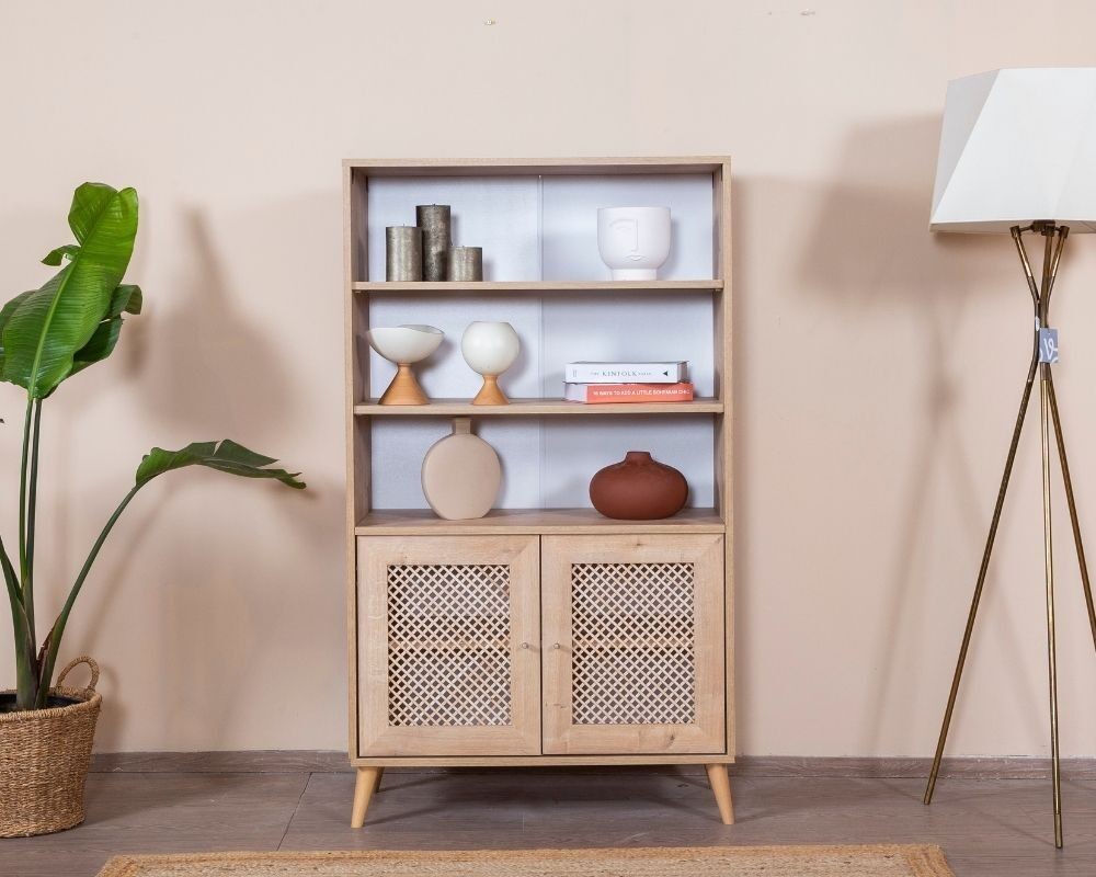 Полица Hanah Home за куќичката од гуски, 90x158x41 см, дабова боја