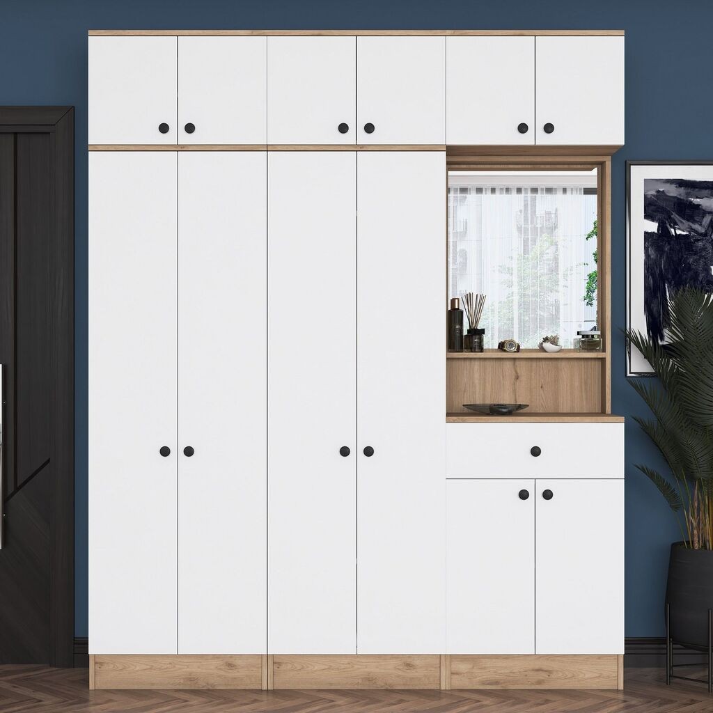 Гардеробер Hanah Home EA142-3451, 120x194x35 см, бела