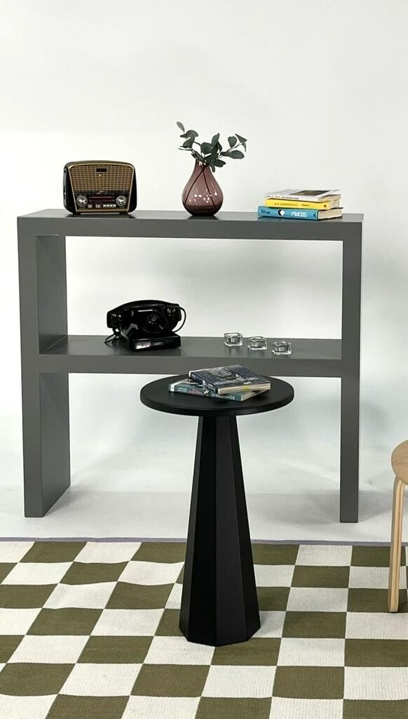 Помошна масичка Hanah Home Lilyum 57, 35x57x35 см, црна