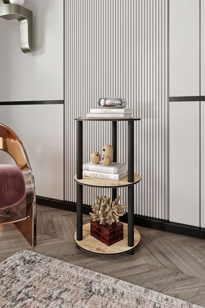 Полица за книги Hanah Home, 34x72x34 см, дабова боја