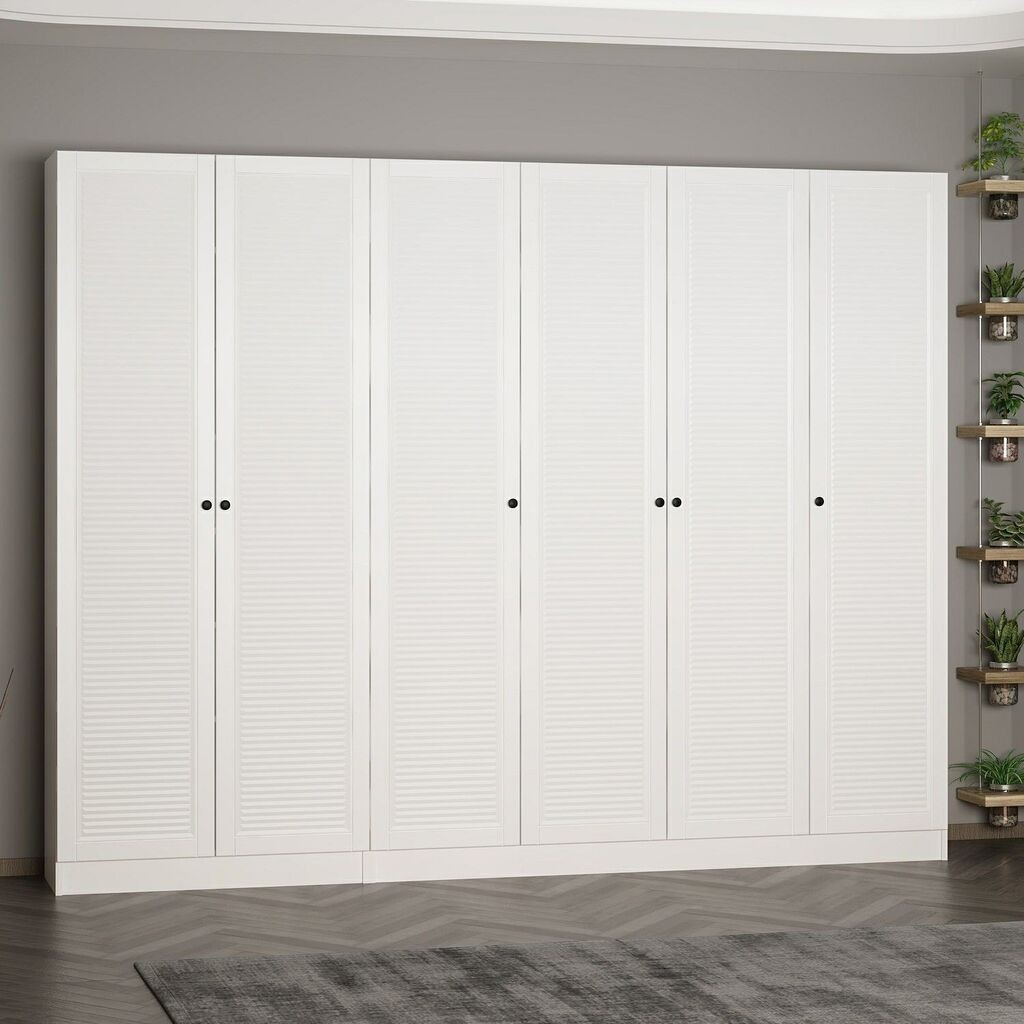 Гардеробер Hanah Home за ходник Noah 8461, 270x210x35 см, бел