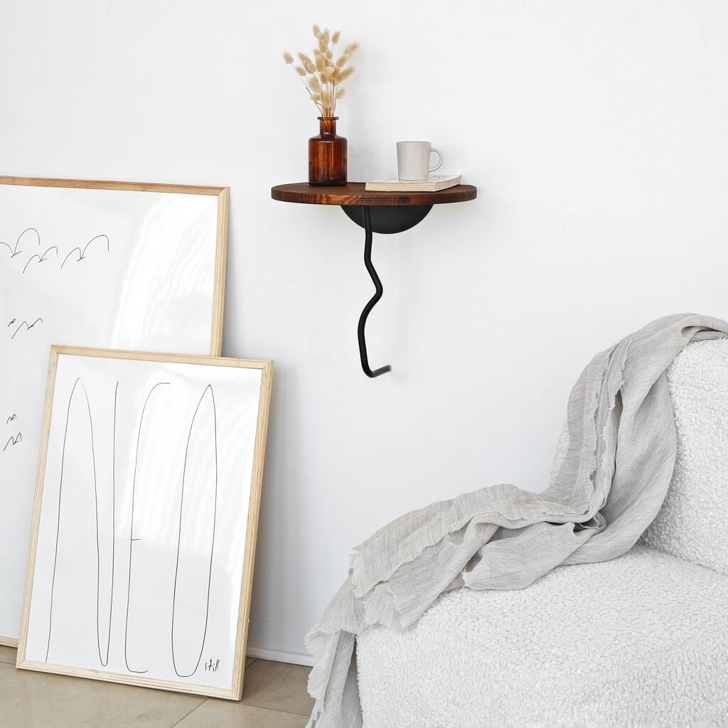 Dzидна полица Hanah Home Leo, 35x35x cm, боја на костен