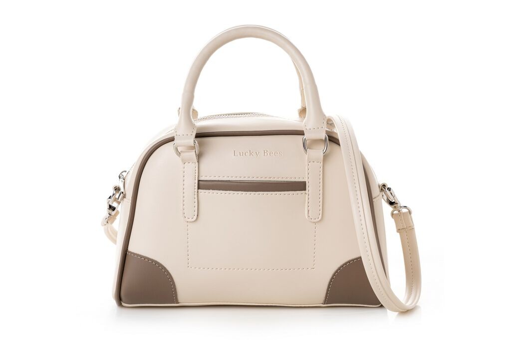 Женска чанта Lucky Bees 1282, беж-крем боја