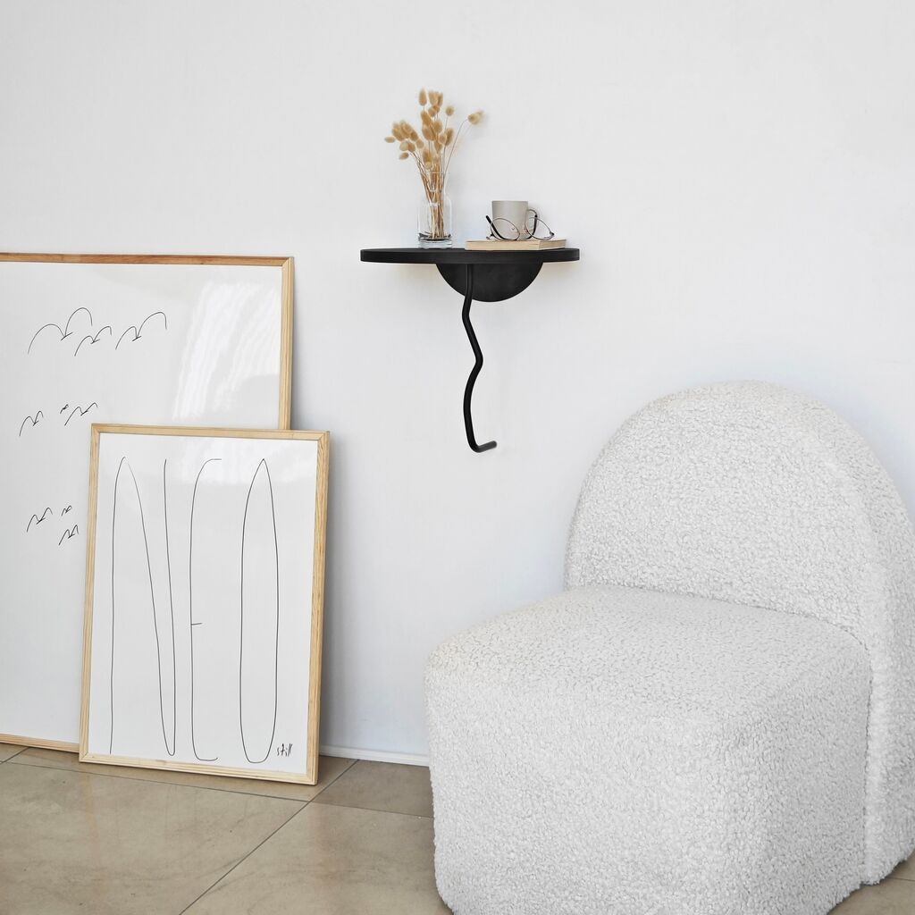 Dzидна полица Hanah Home Leo, 35x35x cm, Антрацит