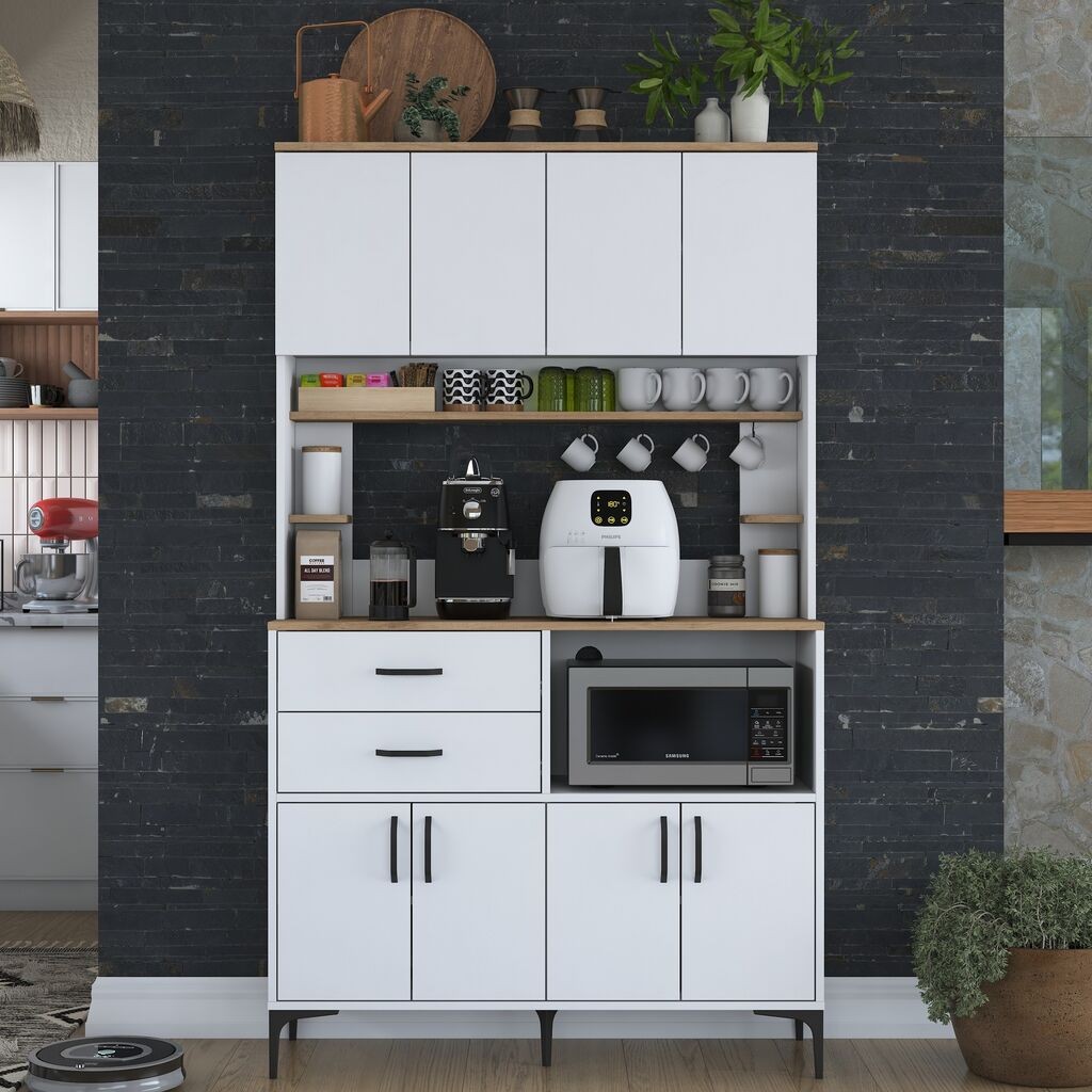 Комода Hanah Home JE179 3402, 120x204,2x40 см, бела