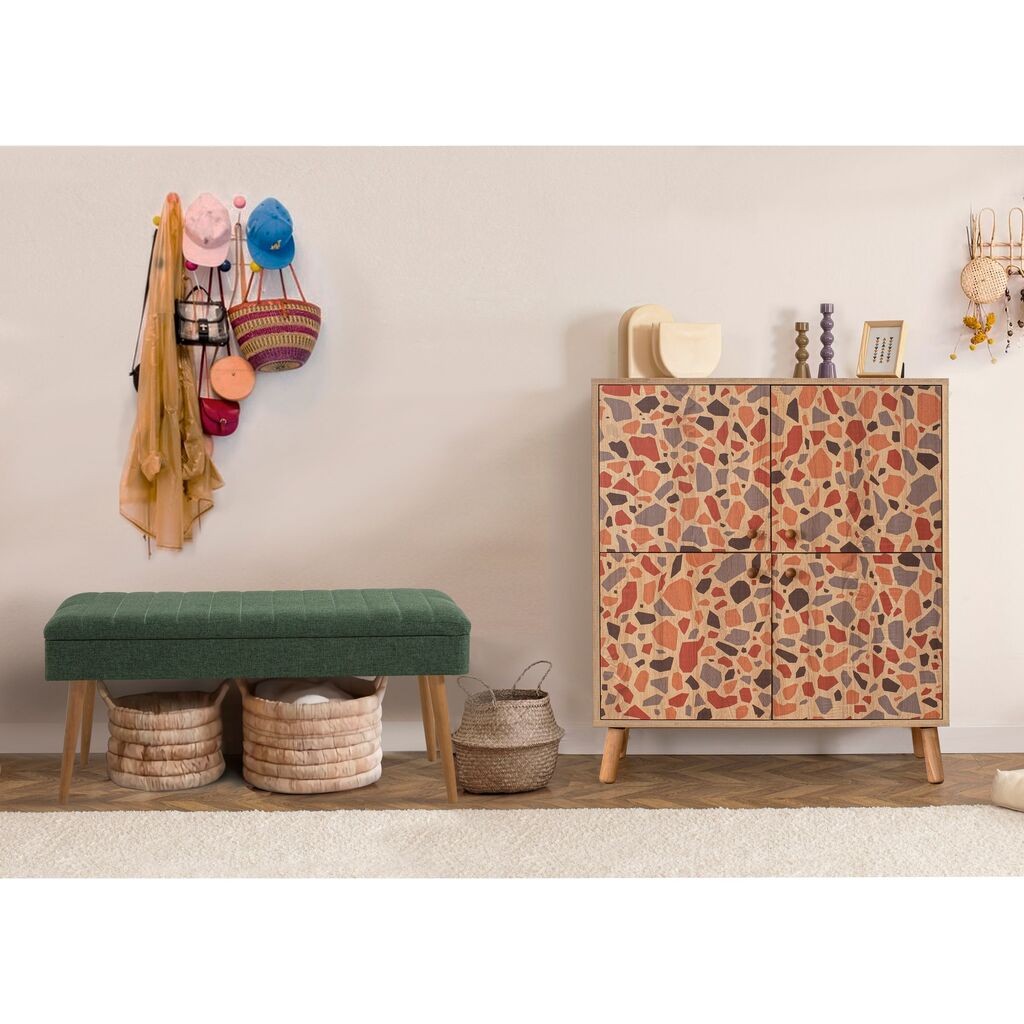 Hanah Home Set мебел за ходник Multilux Pebble 1070, зелена