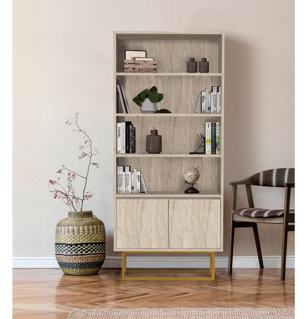 Полица Hanah Home за куќа Laxus Rea, 80x182x36 см, крем