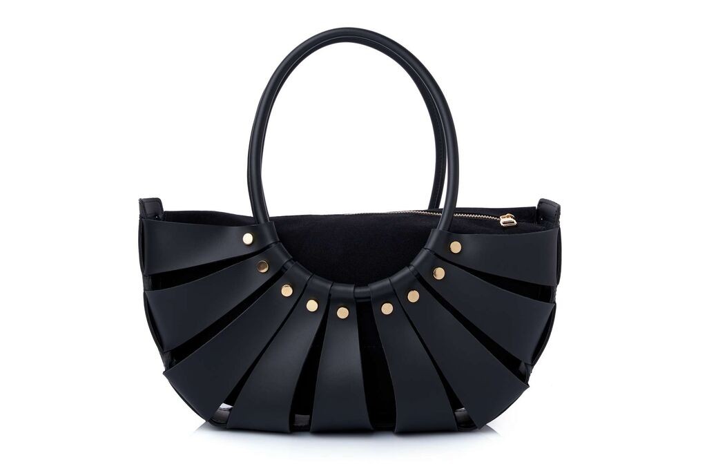 Женска чанта „Среќни пчели" „Ингрид", црна