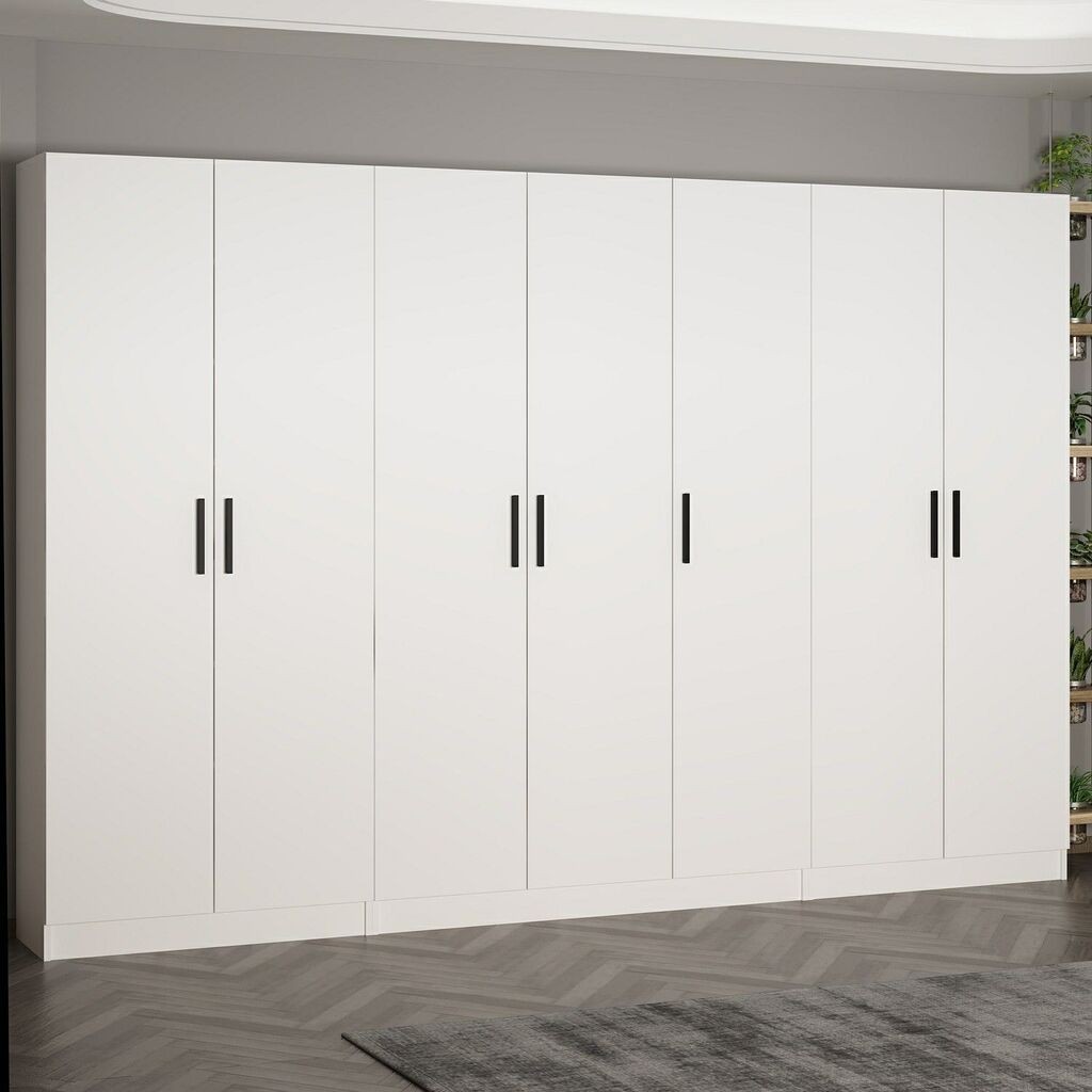 Гардеробер Hanah Home Noah-8204, 315x210x35 см, бел