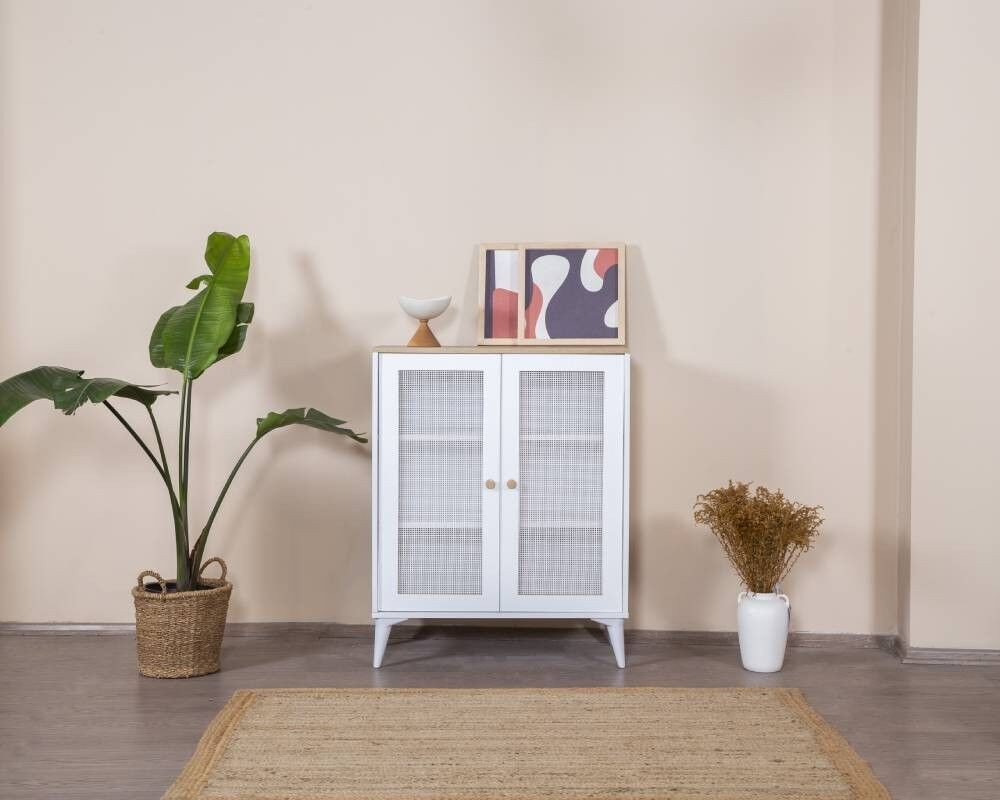 Комода Hanah Home Calvin, 90x105x41 см, бела