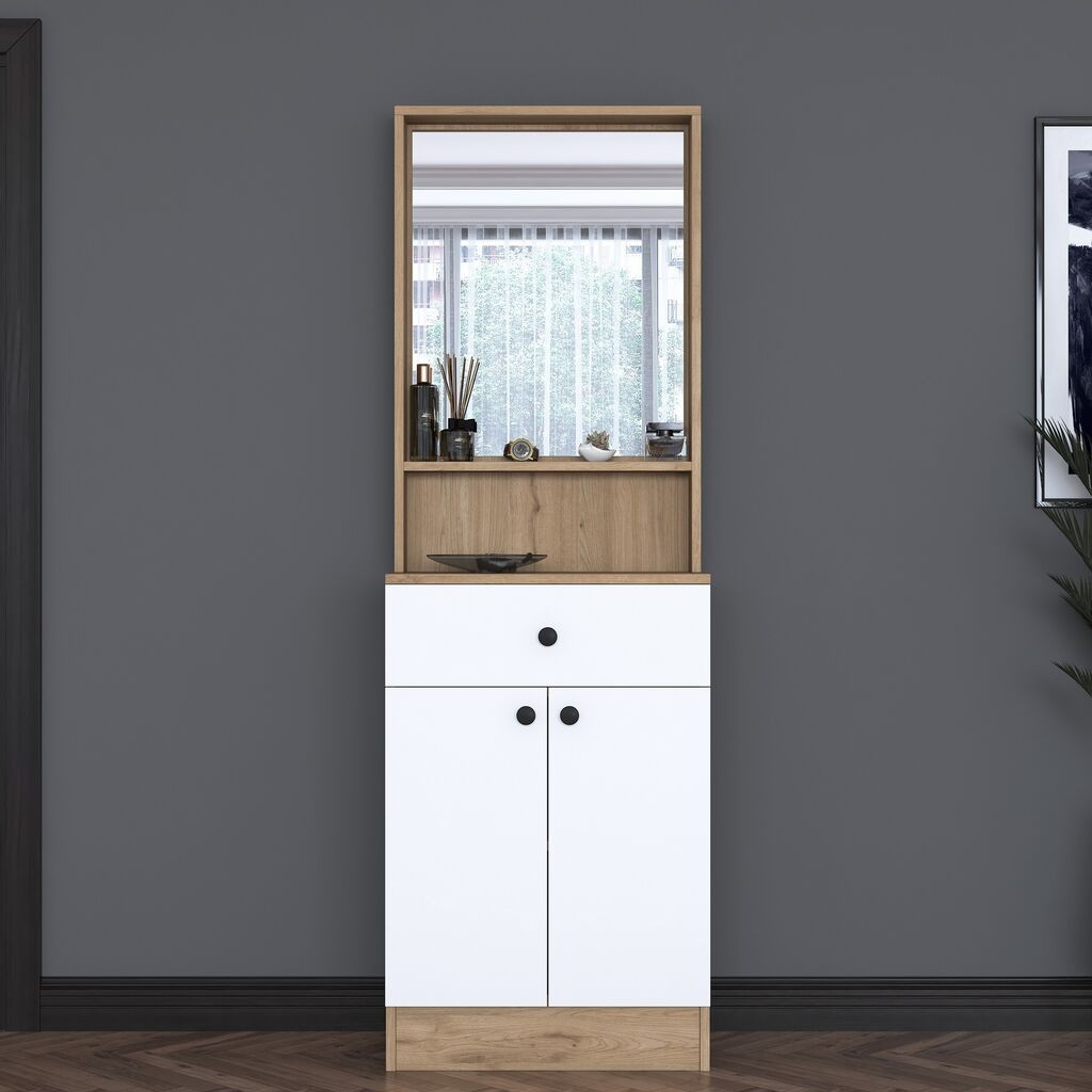 Комода Hanah Home за ходник P6 3294, 60x182,8x35,5 см, кафеава