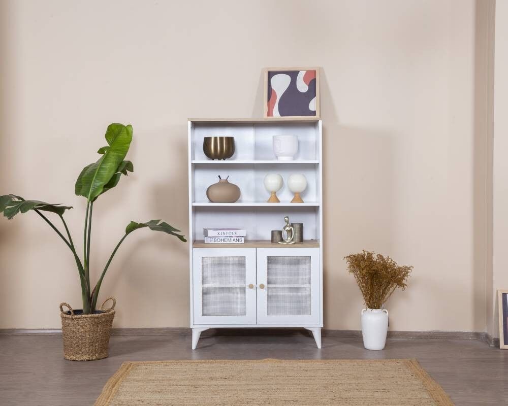 Полица за куќа Hanah Home Calvin, 90x158x41 см, бела