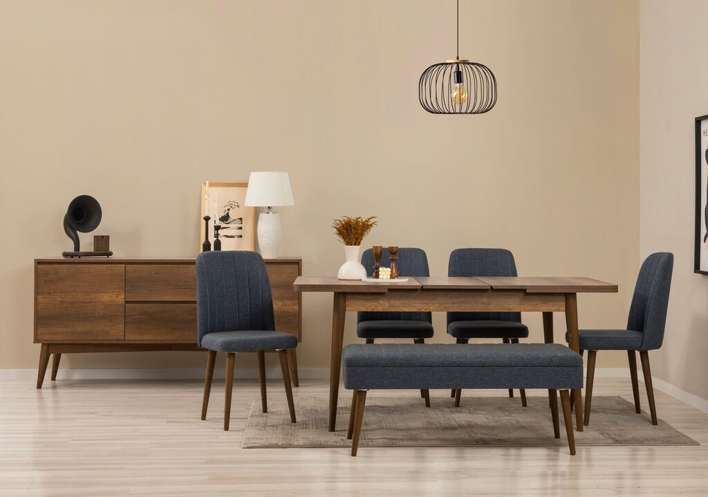 Трпезариски сет Hanah Home Vina 03 1005, 7 дела, крем боја