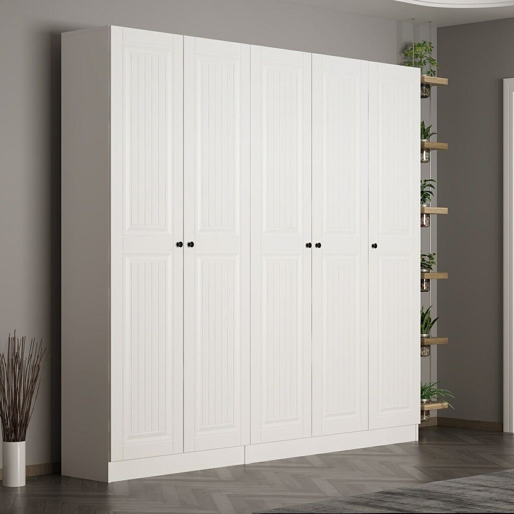 Гардеробер Hanah Home Noah-8245, 225x210x35 см, бел