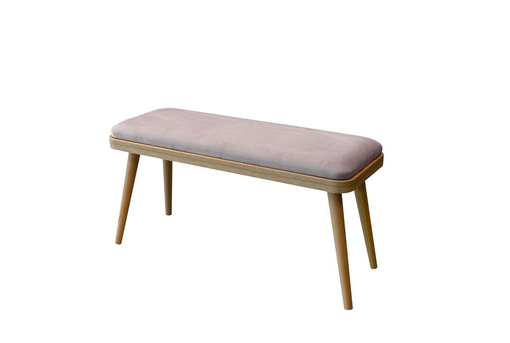 Клупа Hanah Home Vina Mini 0701, 90x46x33 см, кафеава