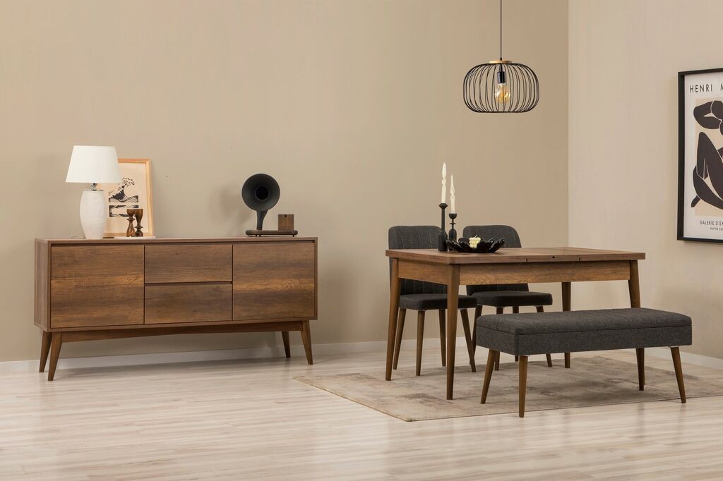 Трпезариски сет Hanah Home Vina 02 1005, антрацит