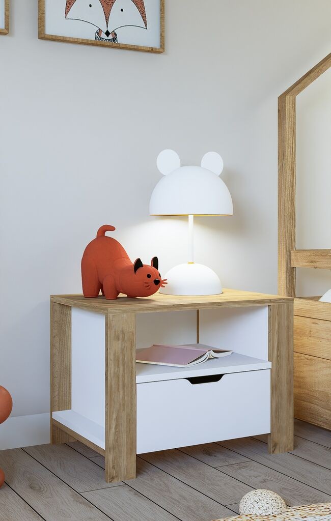 Ноќна масичка Hanah Home Nisan 1600-025, 60x42x45 см, кафеава