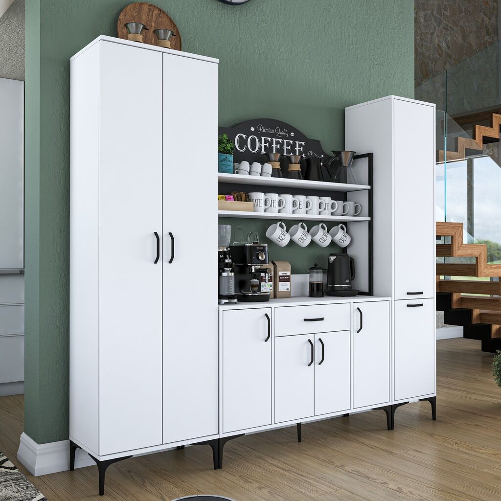 Комода Hanah Home JE150 3082, 220x198,6x40 см, бела