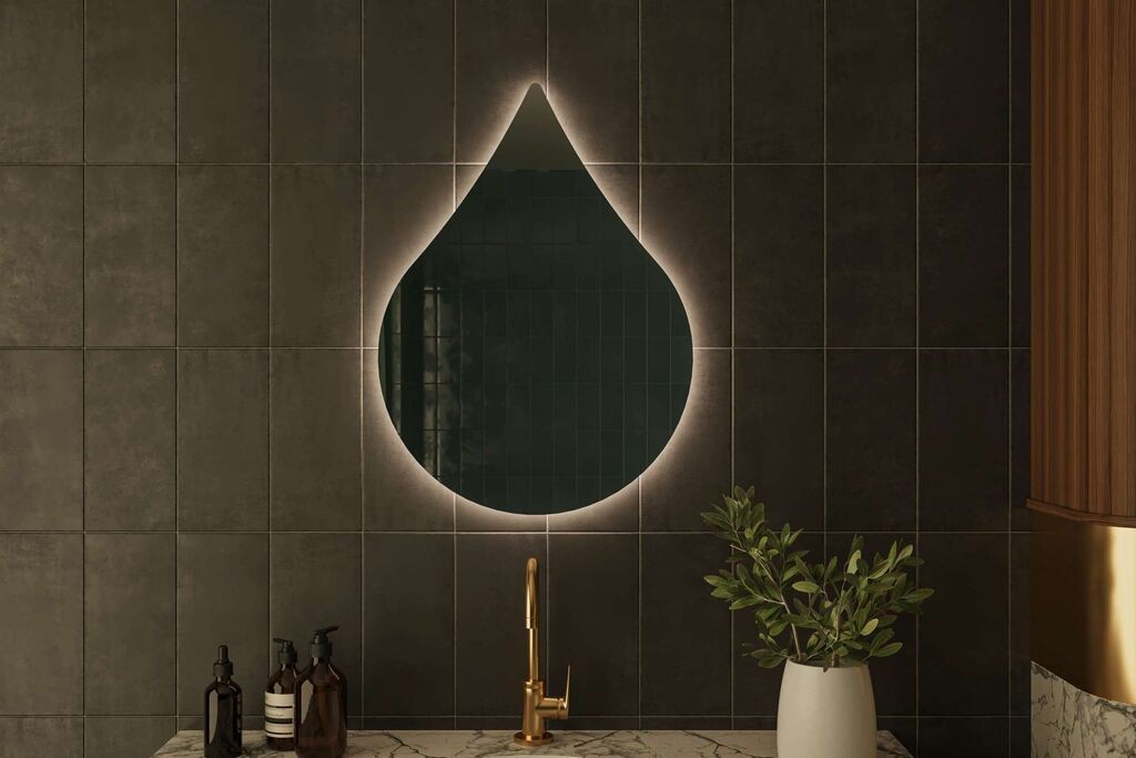 Огледало за дома Hanah Damla, бело