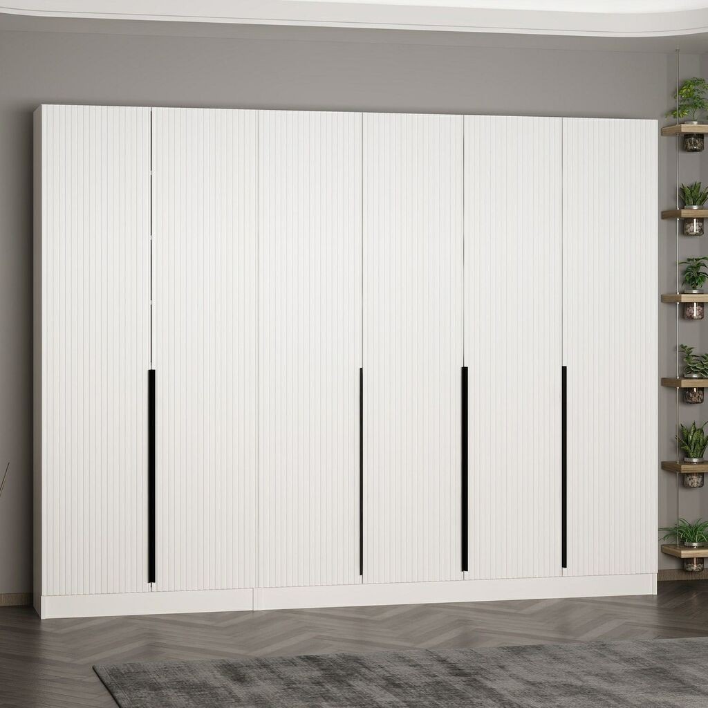 Гардеробер Hanah Home за ходник Noah 8257, 270x210x35 см, бел