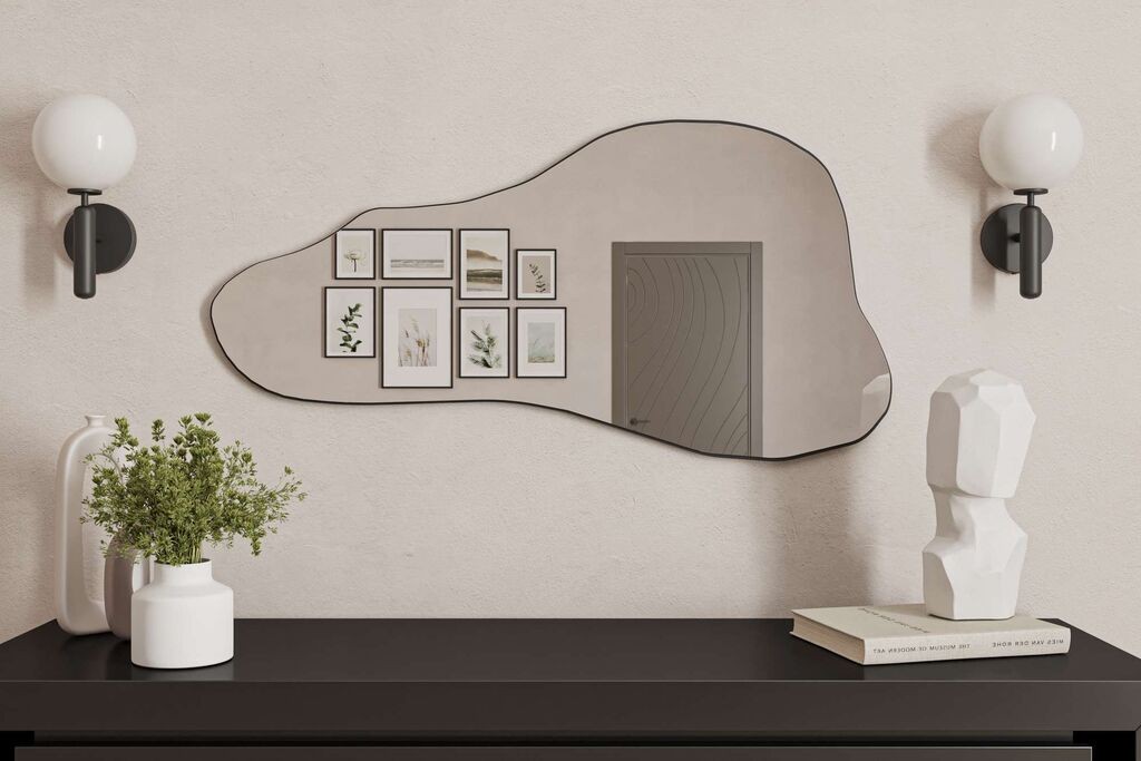 Огледало за дома Hanah Seilla, црно