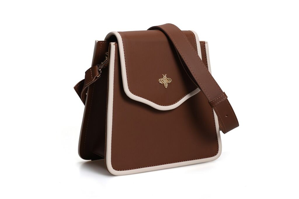 Женска чанта Lucky Bees 1248, кафеава