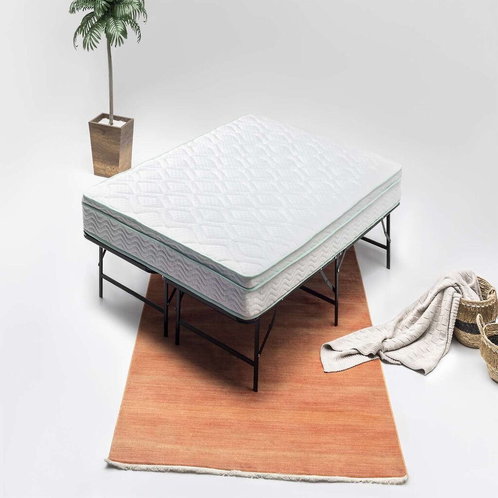 Кревет на расклопување Hanah Home Катланир, 150 x 200 см, црн