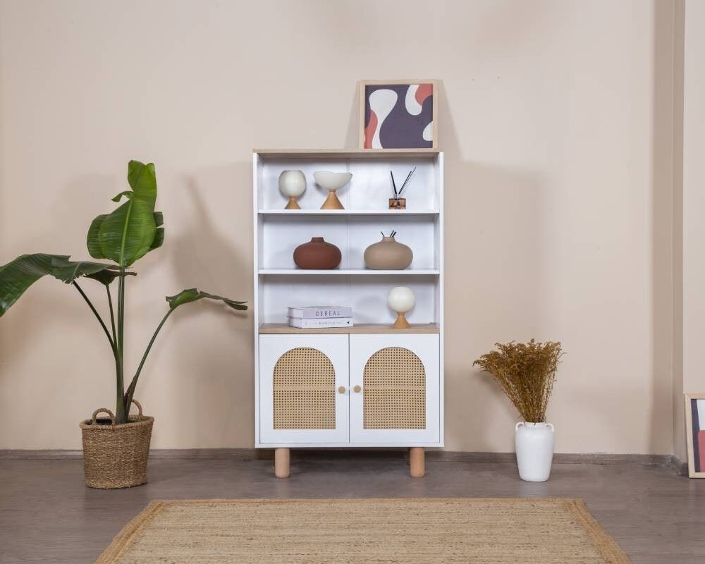 Полица за куќата Hanah Home Bohem, 90x158x41 см, бела