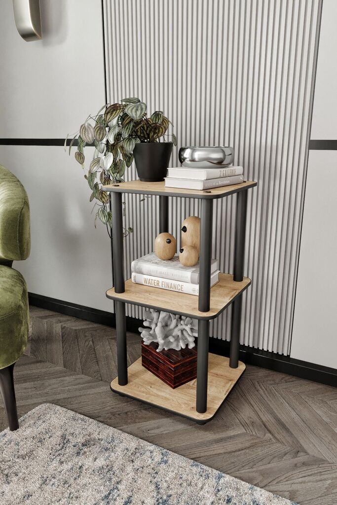 Полица за книги Hanah Home, 34x72x34 см, дабова боја