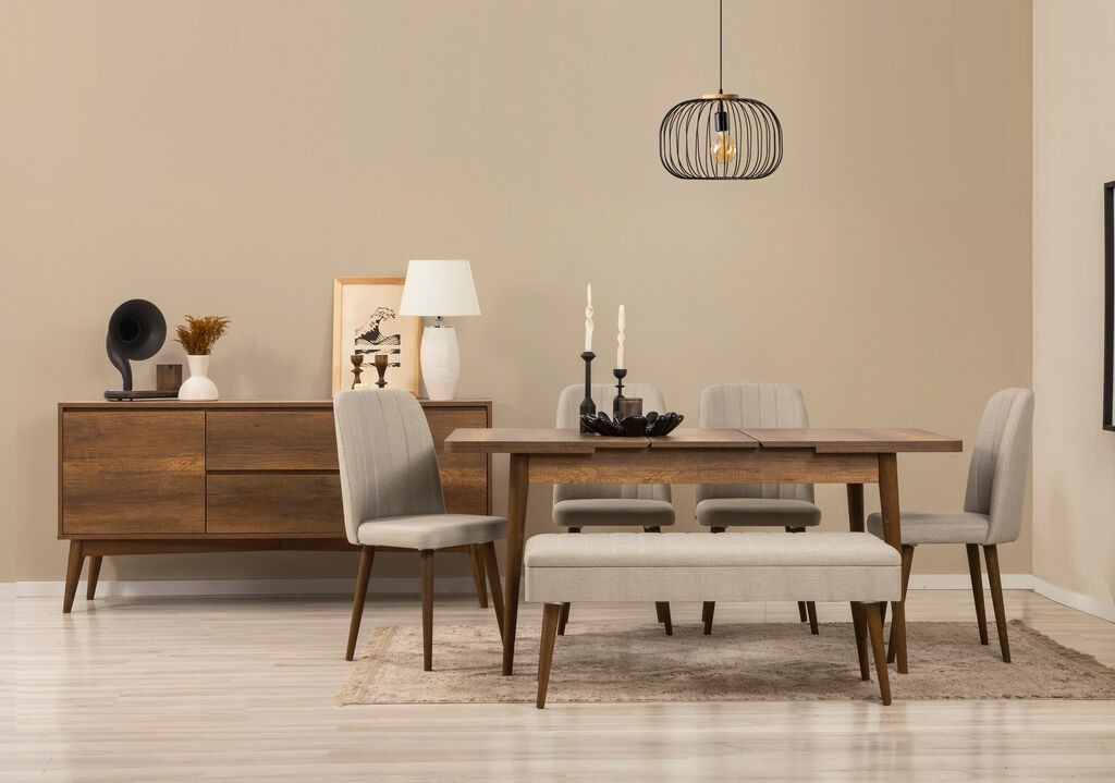 Трпезариски сет Hanah Home Vina 03 0701, 7 дела, сив