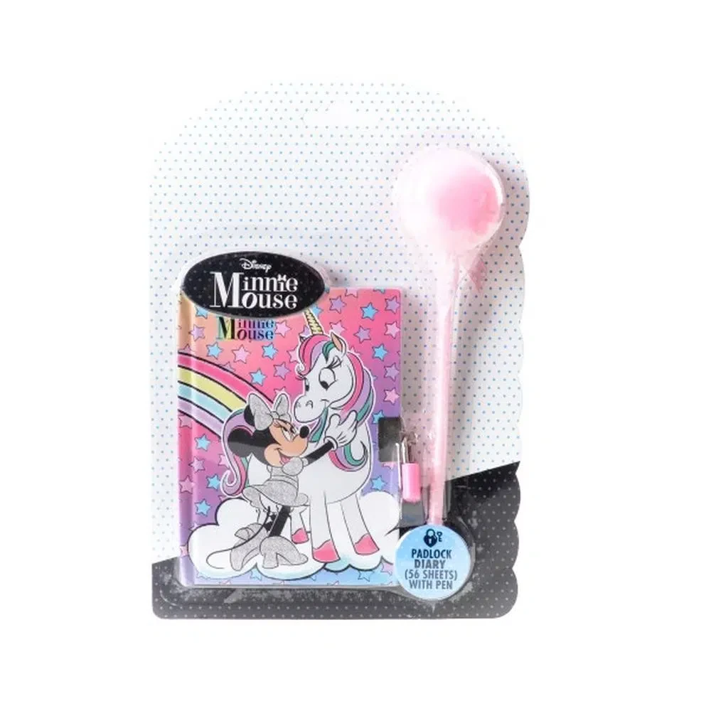 Disney Дневник со клуч и хемиско пенкало Magical tale Minnie Mouse, розев