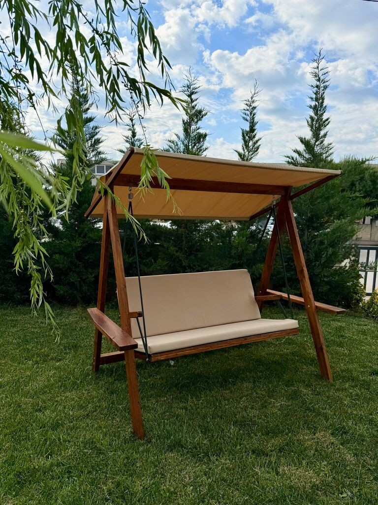 Лулашка за градина Hanah Home Riva 2100, 210x120x190 см, крем