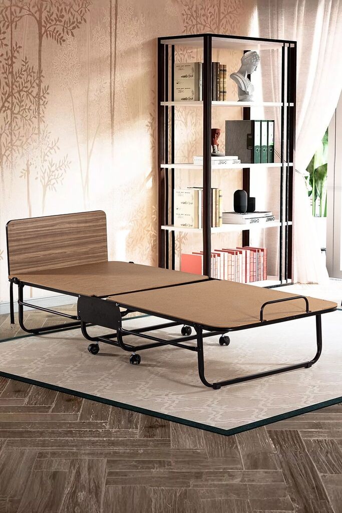 Кревет на расклопување Hanah Home Катланир, 80x190 см, бел