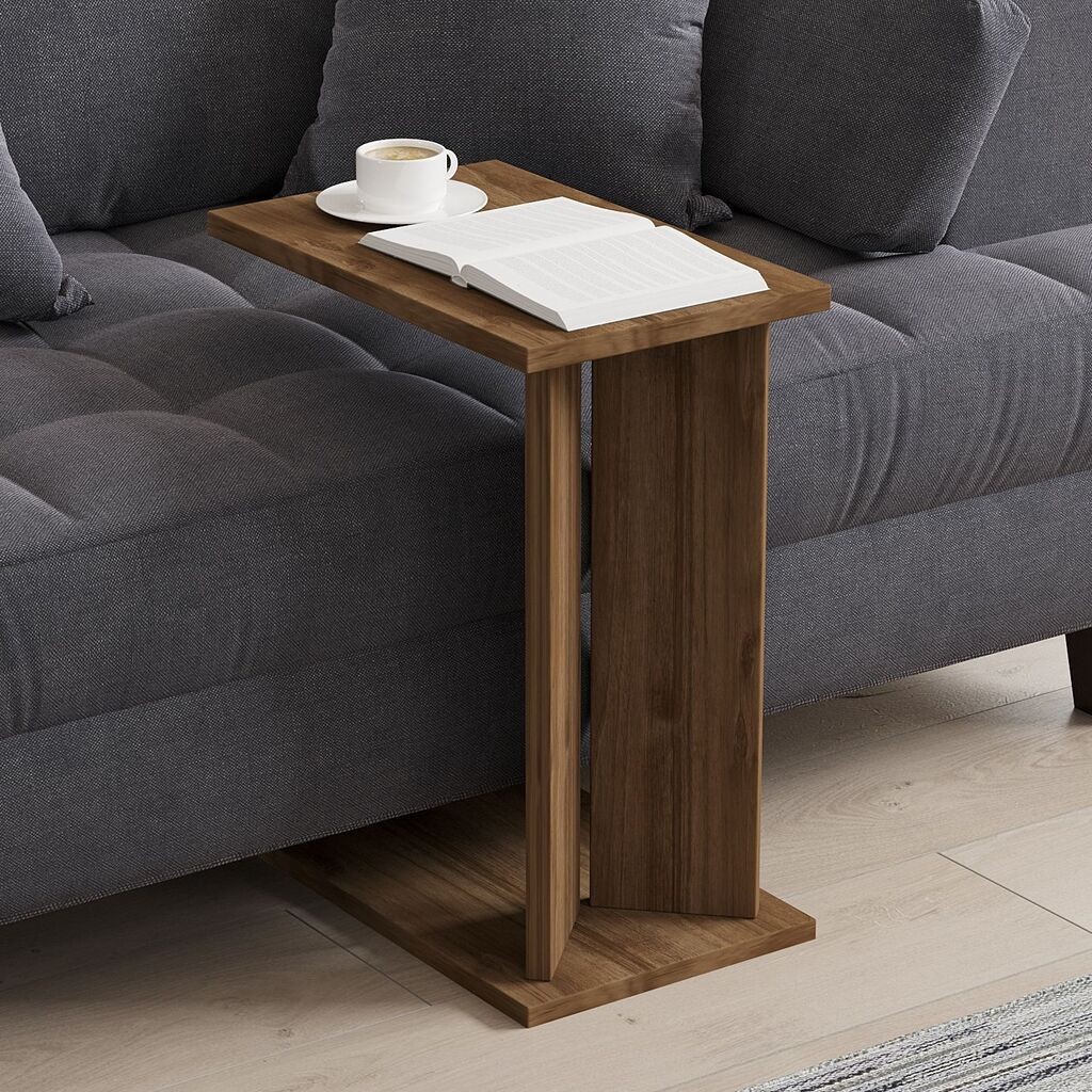 Помошна масичка Hanah Home Lun, 25x48.6x50 см, боја на орев