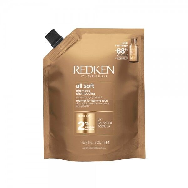 REDKEN NYC All Soft Шампон за нега на сува и кршлива коса Refill 500ml