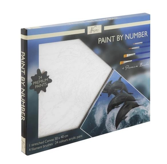 Grafix Сет за Боење, Сликарско Платно 30Х40См.