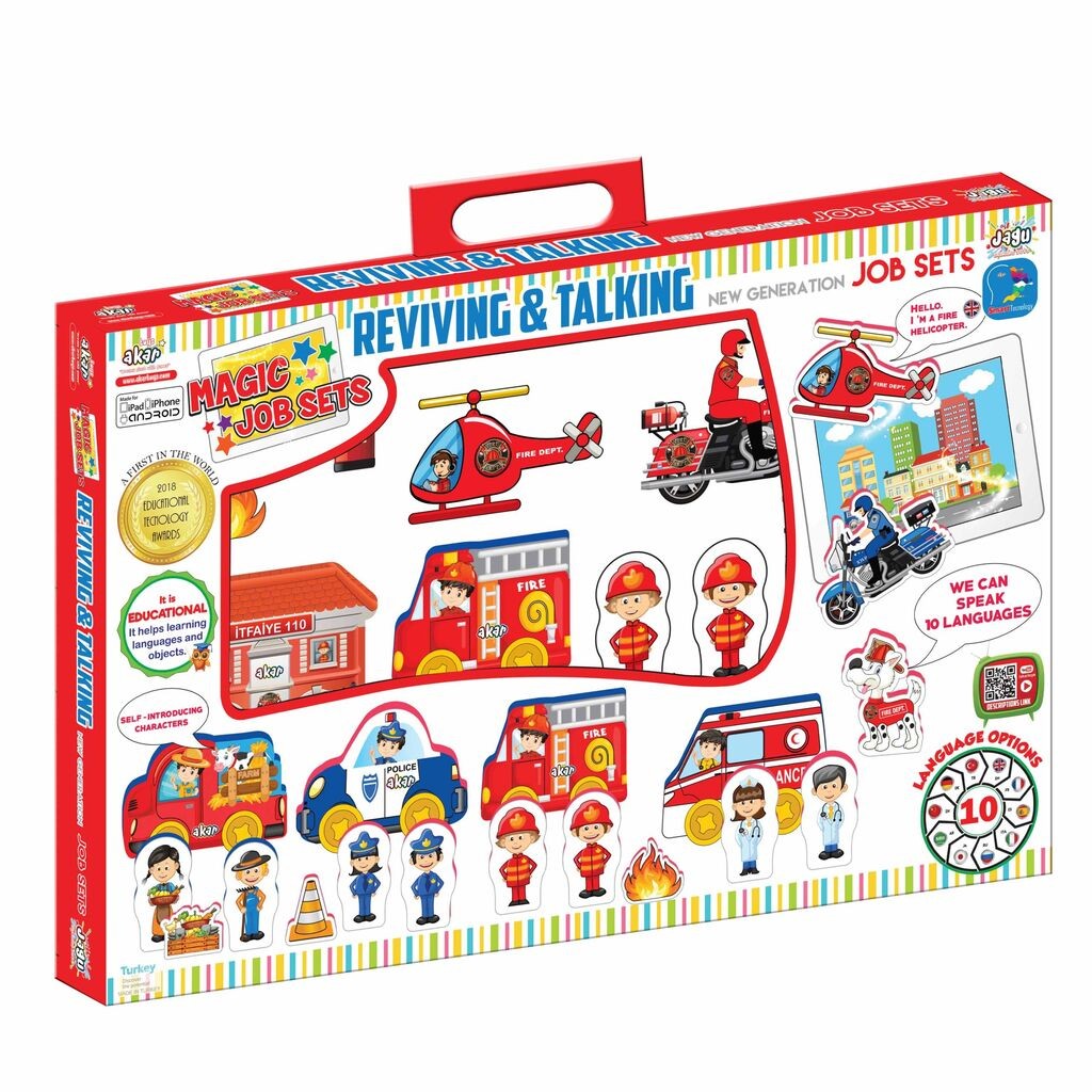 Играчка Сет Пожарникари, 17 Парчиња, со Аугментирана Реалност
