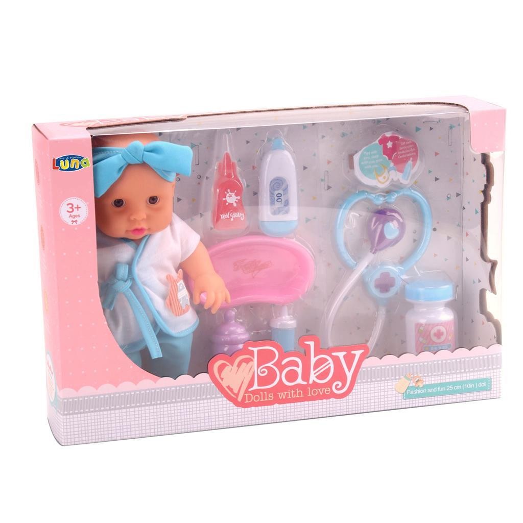 Диакакис Кукла 25 См,, со Сет за Прва Помош Luna Toys