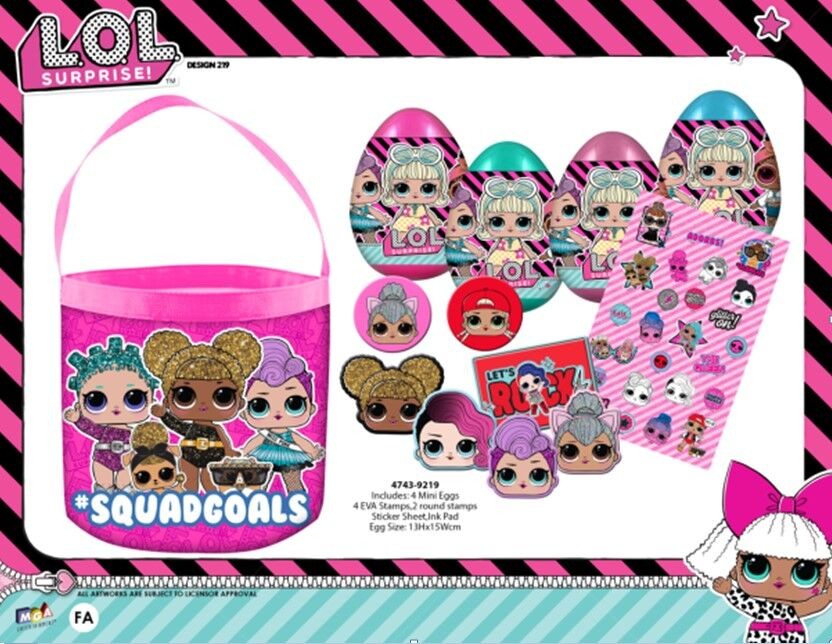 Сет за Боење Училиштен со Торбичка Lol