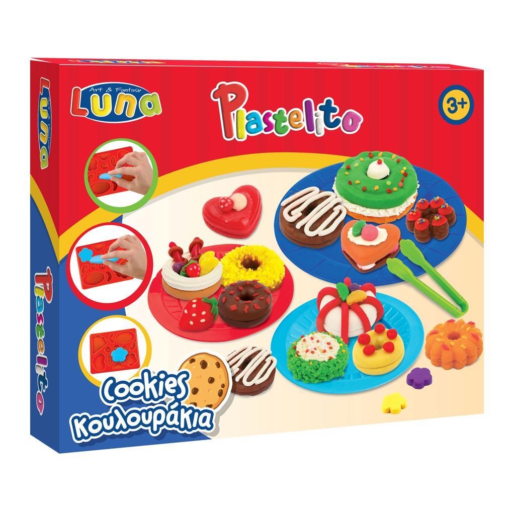 Креативен Сет - Пластелито -Тесто за Моделирање со Модли, Колачи