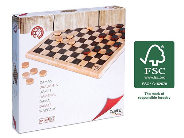 Друштвена Игра - Дама 10X10 (Fsc Дрво)