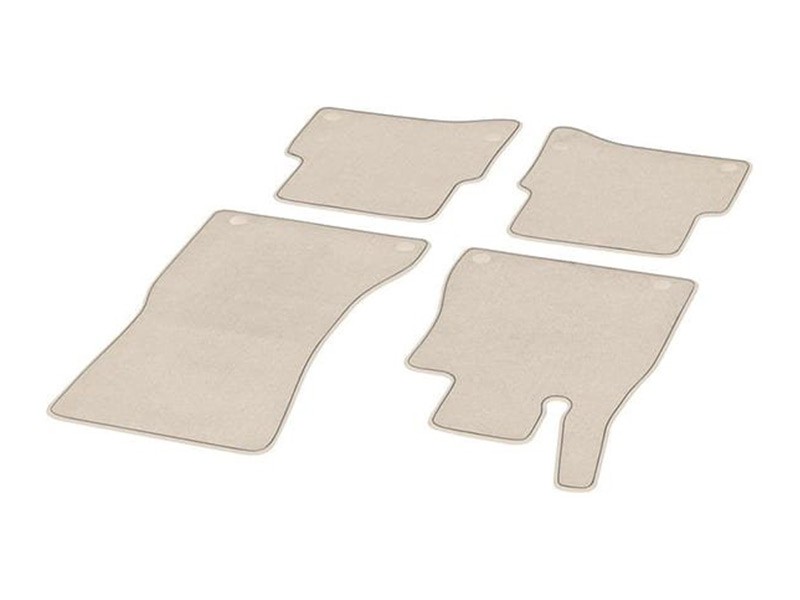 MERCEDES-BENZ Оригинални Платнени патосници за Mercedes S класа W223 по 2020 година кратка верзија, 4 дела, кремави