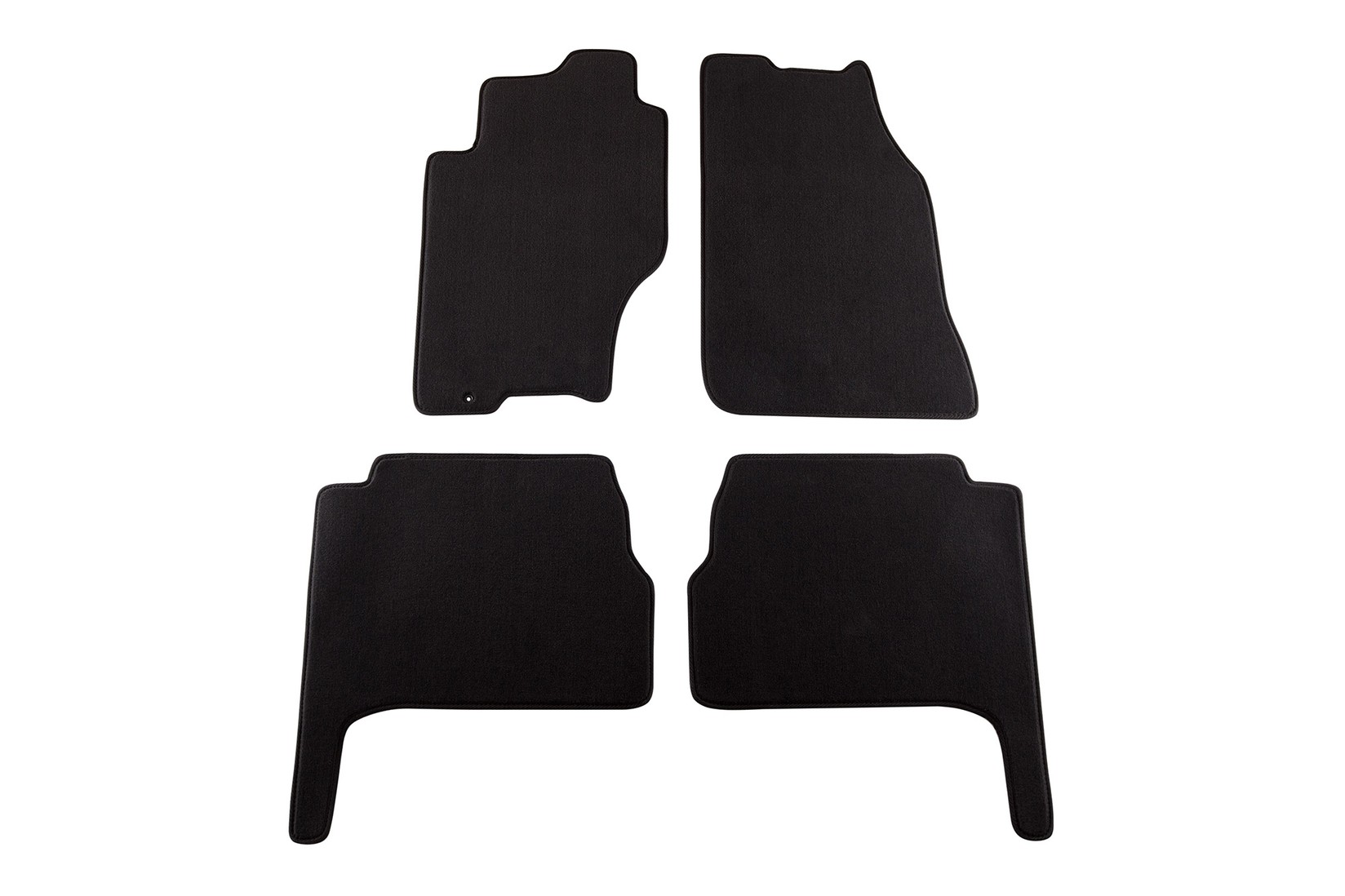 PETEX Платнени патосници за Kia Sorento 09/2002-08/2006 4 делови црни (B161) Style материјал