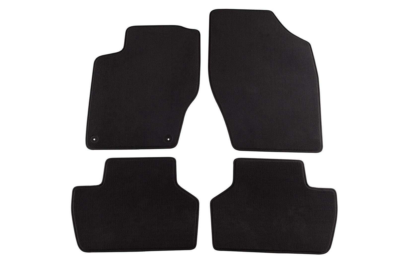 PETEX Платнени патосници за Citroen C4 11/2010 =>/DS4 5/2011 => 4 делови црни (B042) Style материјал