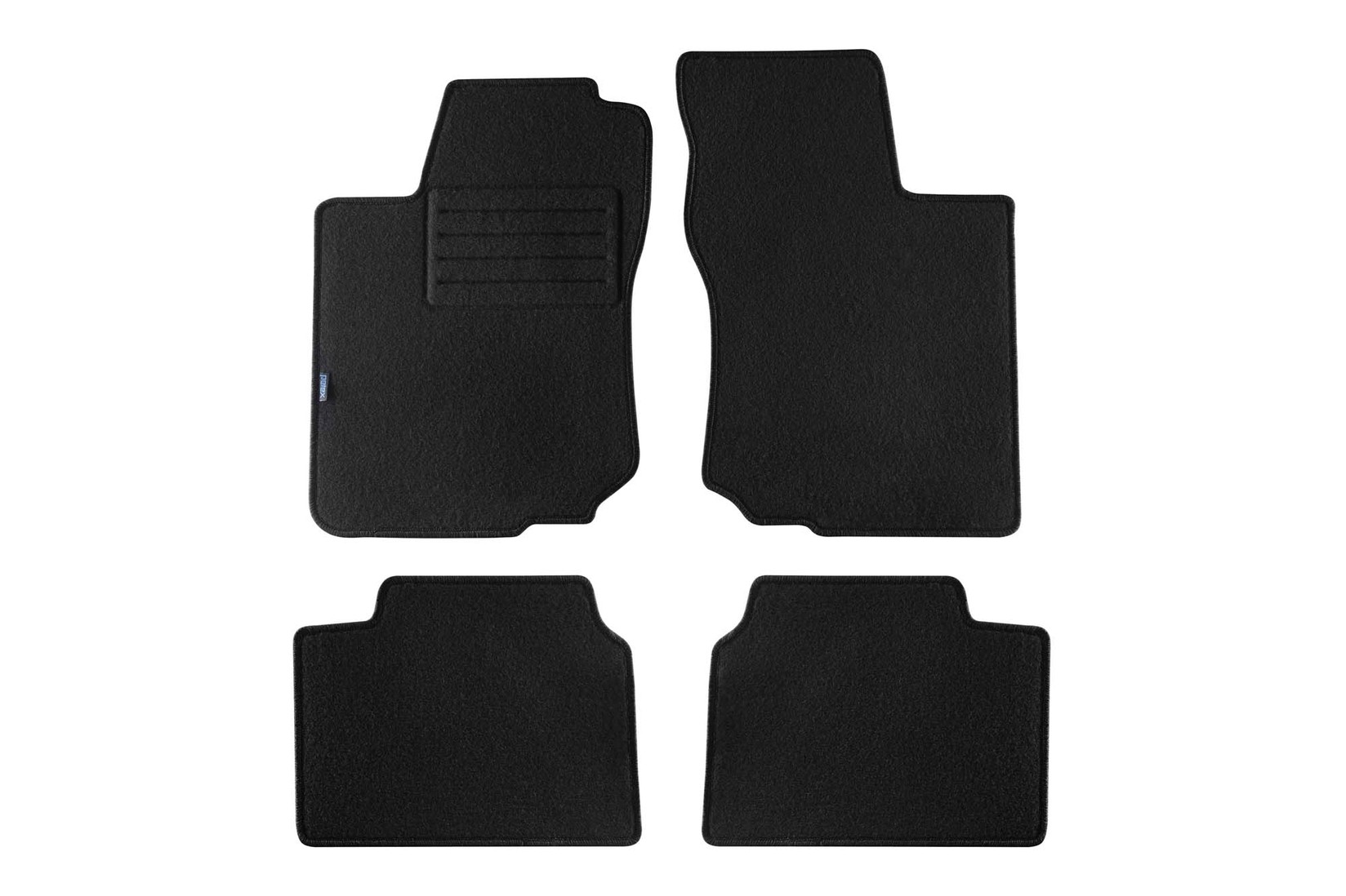 PETEX Платнени патосници за OPEL Corsa B 1993-09/2000/Tigra A 1994-08/2000 4 делови црни (KL01) Rex материјал