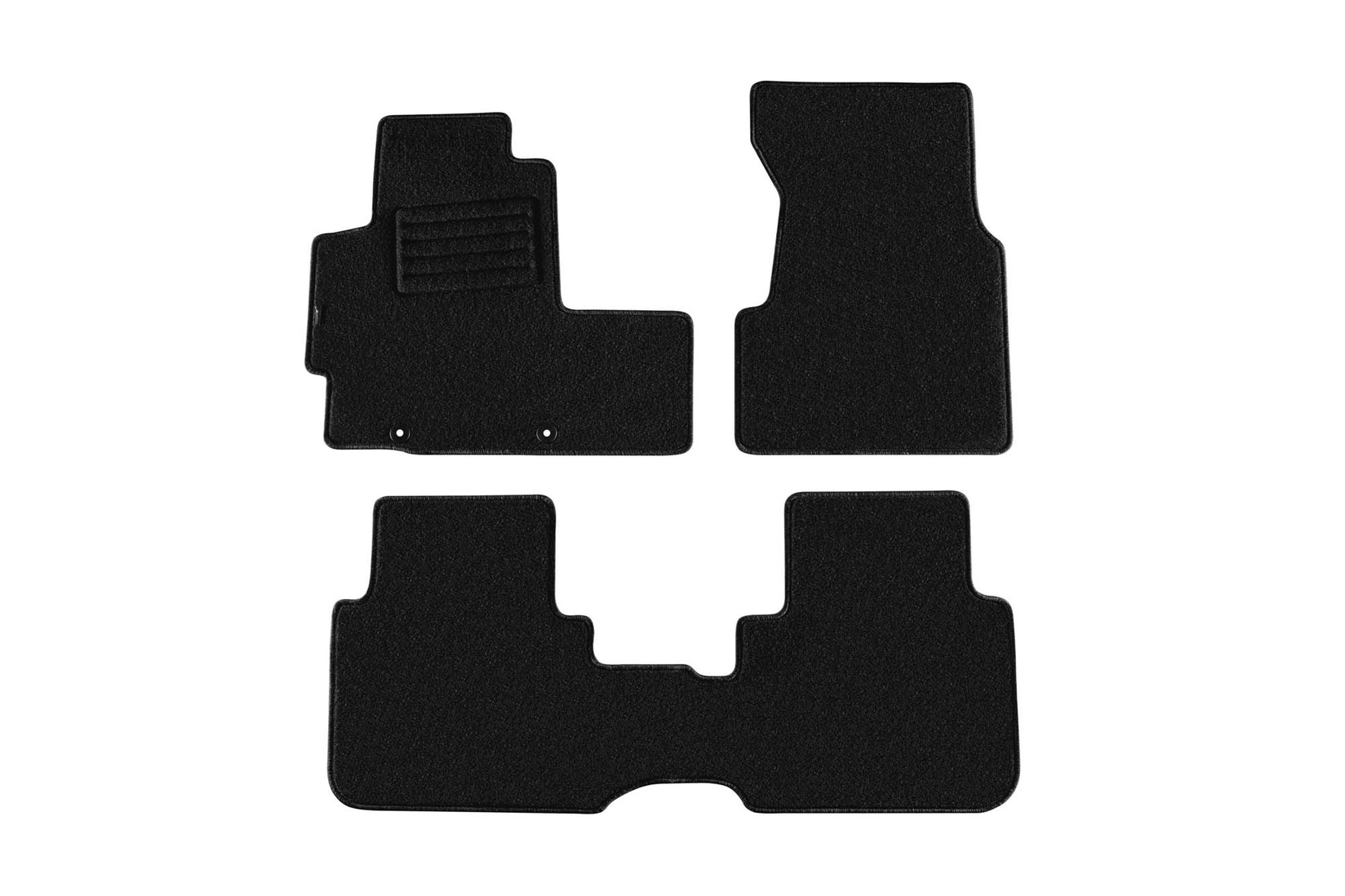 PETEX Платнени патосници за Honda CR-V 1997-2002 со рачен менувач 3 делови , црни , REX материјал