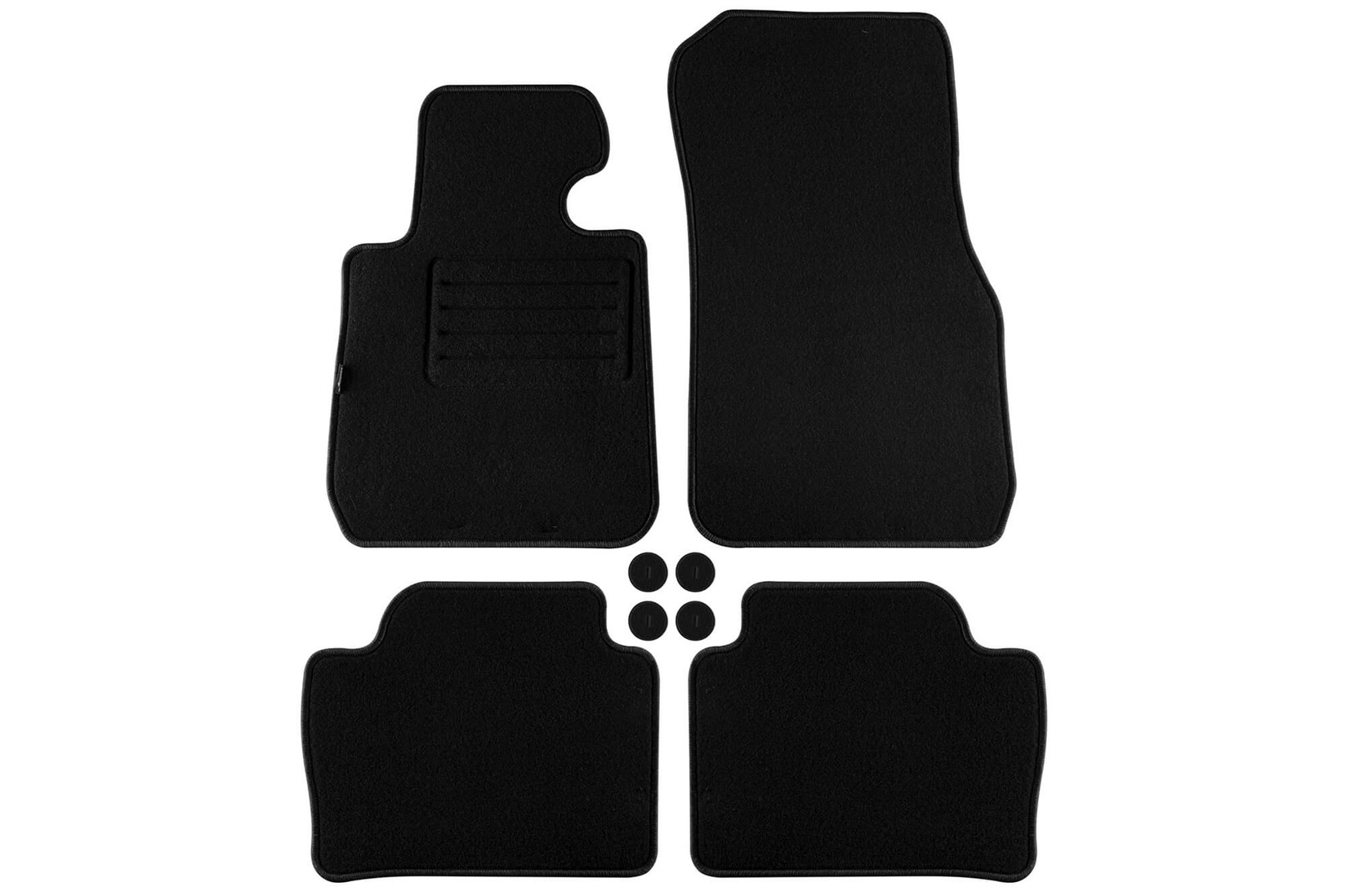 PETEX Платнени патосници за BMW серија 3 F30/F31 2012-2019 година 4 дела, црни, REX материјал