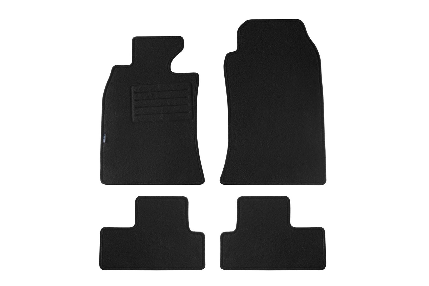 PETEX Платнени патосници за Mini One/Mini Cooper 09/2001-10/2006 4 делови црни (KL04) Rex материјал