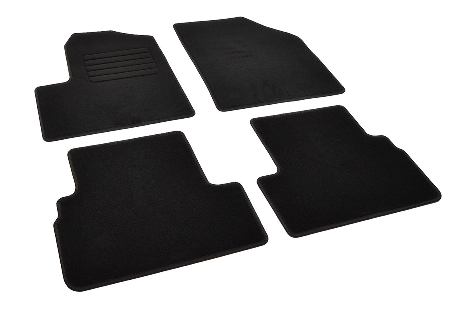 RIGUM Платнени патосници за Ford Tourneo Connect, Transit Connect 2003-2014 со 5 места, 4 дела, црни