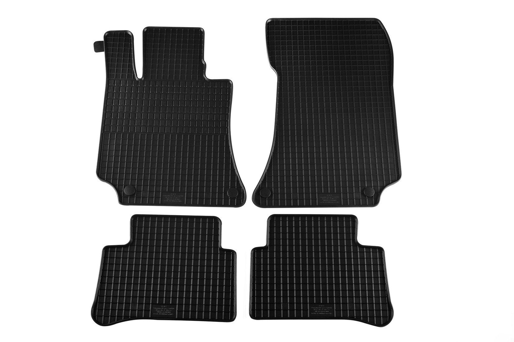 PETEX Гумени патосници за Mercedes E класа W212 2009-2016 CLS C218 2011-2018 4 дела црни B062